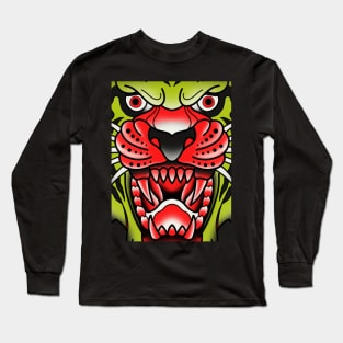 Tiger traditional style Long Sleeve T-Shirt